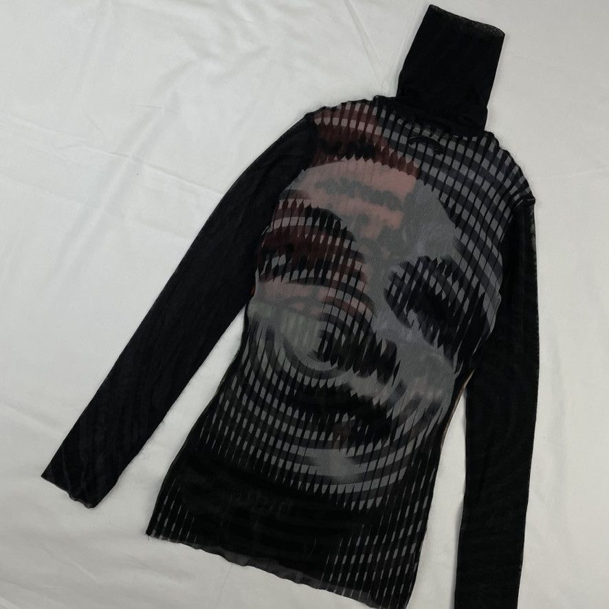 Jean Paul Gaultier AW2001 Jean Paul Gaultier Garbo/Dietrich Mesh Top Vintage Size US M / EU 48-50 / 2 - 4 Thumbnail