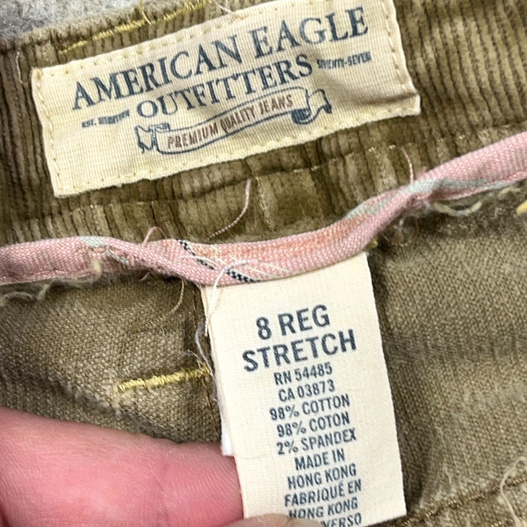 American Eagle Outfitters VINTAGE American Eagle Jeans Women 8 Bootcut Corduroy Brown 00s Modern Classic Hipster Mens Womens Size 30" / US 8 / IT 44 - 4 Thumbnail