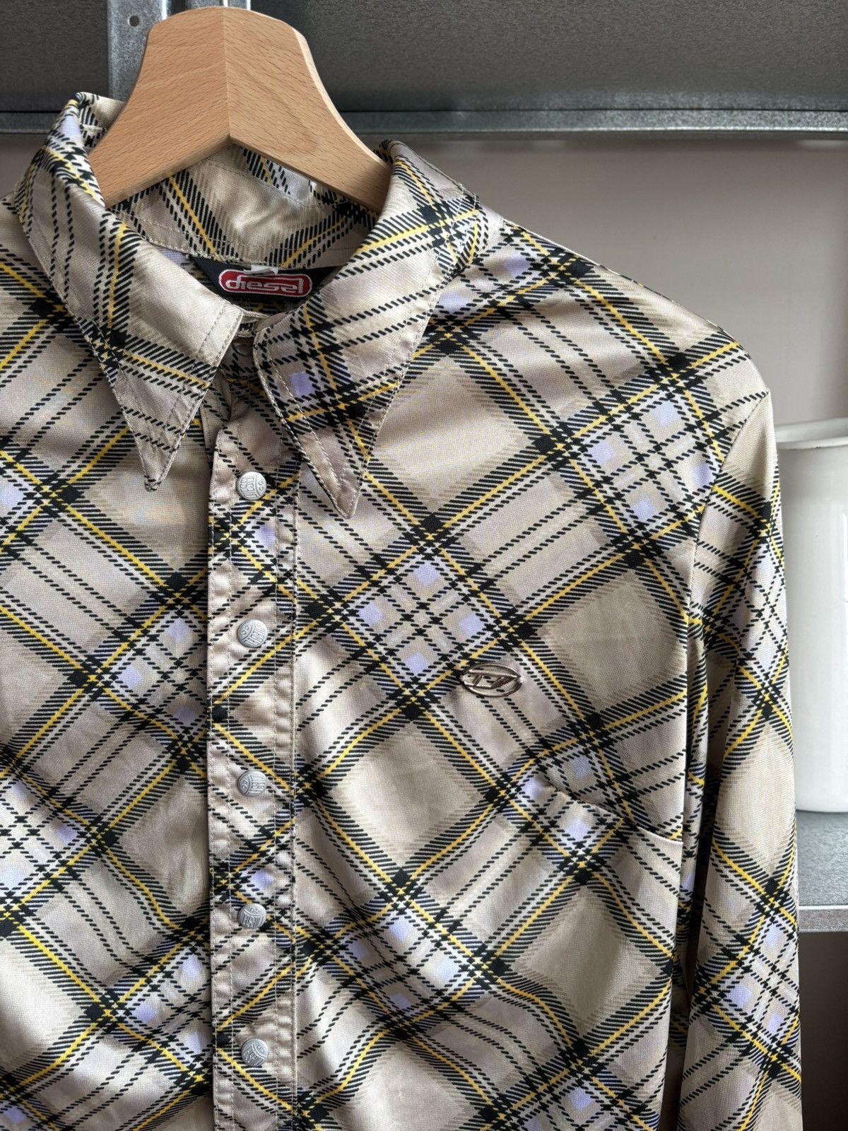 Diesel Vintage Diesel 90s Avant Garde Made in Italy Shirt Size M / US 6-8 / IT 42-44 - 2 Thumbnail