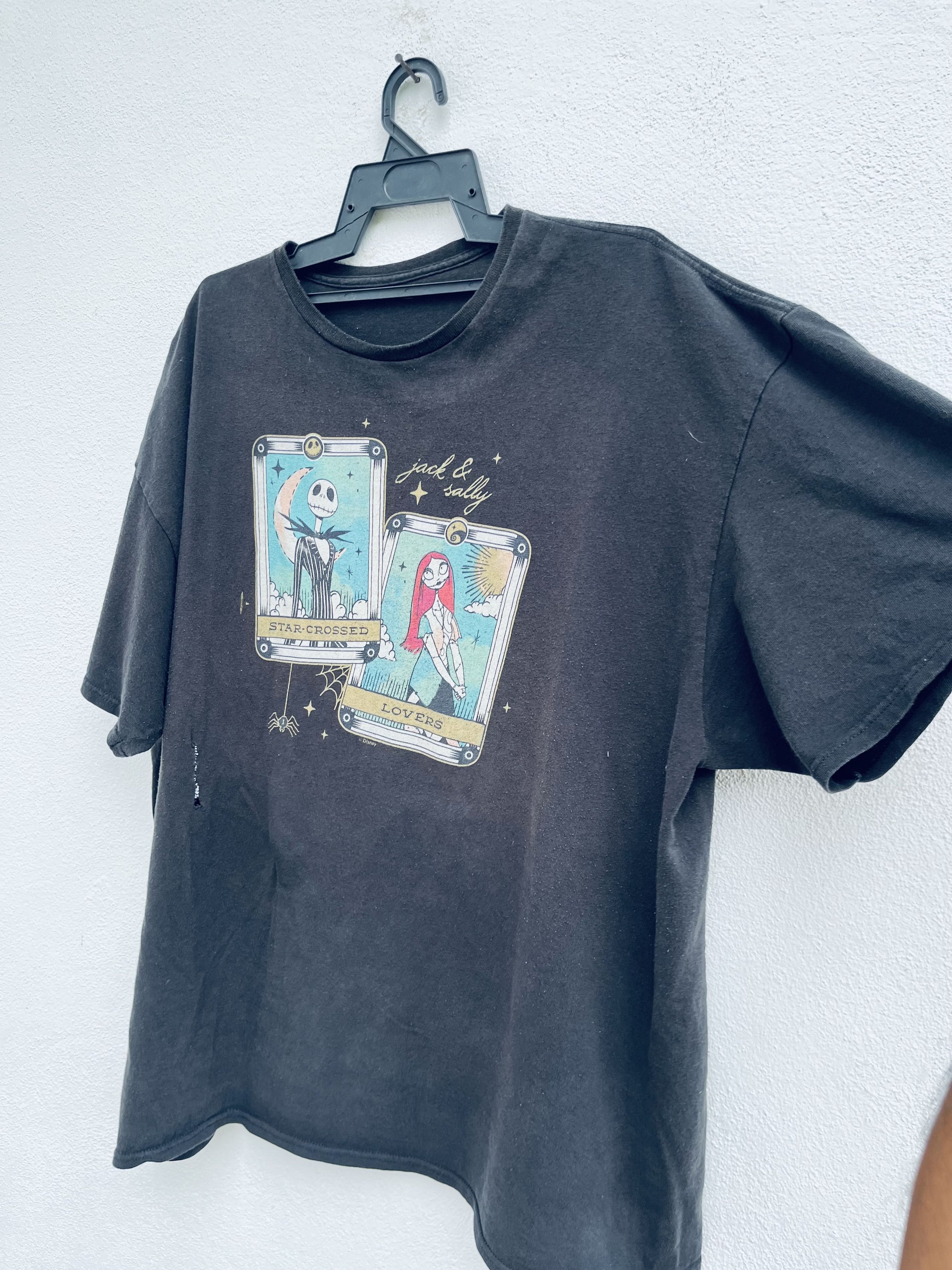 Vintage Vintage Jack & Sally Nightmare Before Christmas Shirt Size US XL / EU 56 / 4 - 5 Thumbnail
