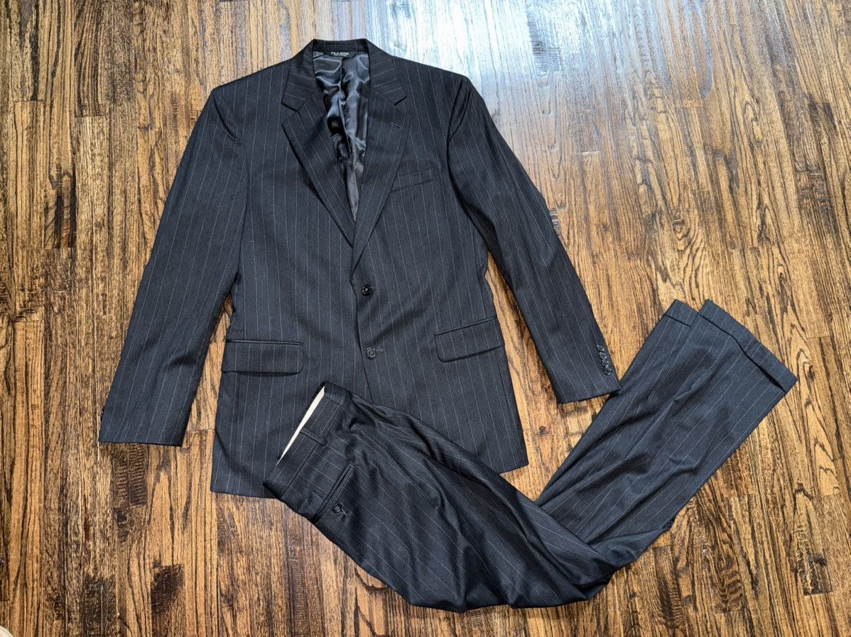 Jos. A. Bank Joseph A. Bank Pinstripe 2pc Suit Jacket & Pant Set ~42L Size 42L - 1 Thumbnail
