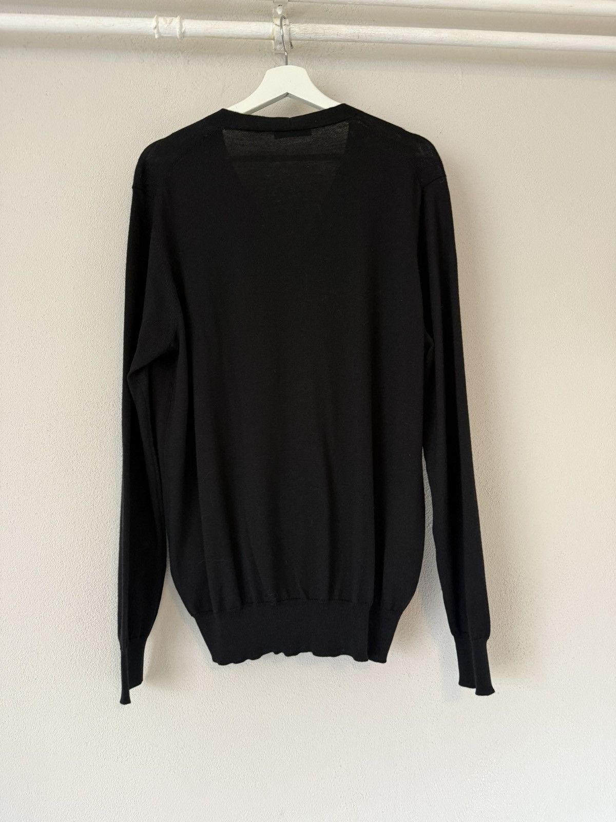 Prada Prada Black Wool Cardigan – Made in Italy, Size 54 Size US L / EU 52-54 / 3 - 5 Thumbnail