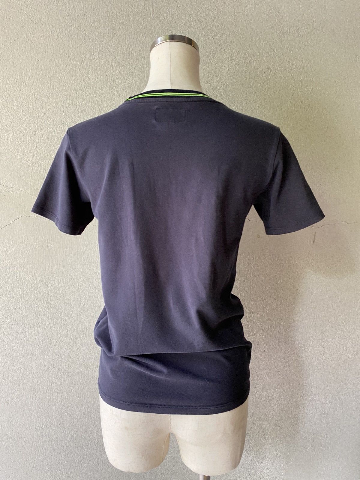 Emporio Armani Emporio Armani White T-Shirt with Green Trim Size US S / EU 44-46 / 1 - 4 Thumbnail