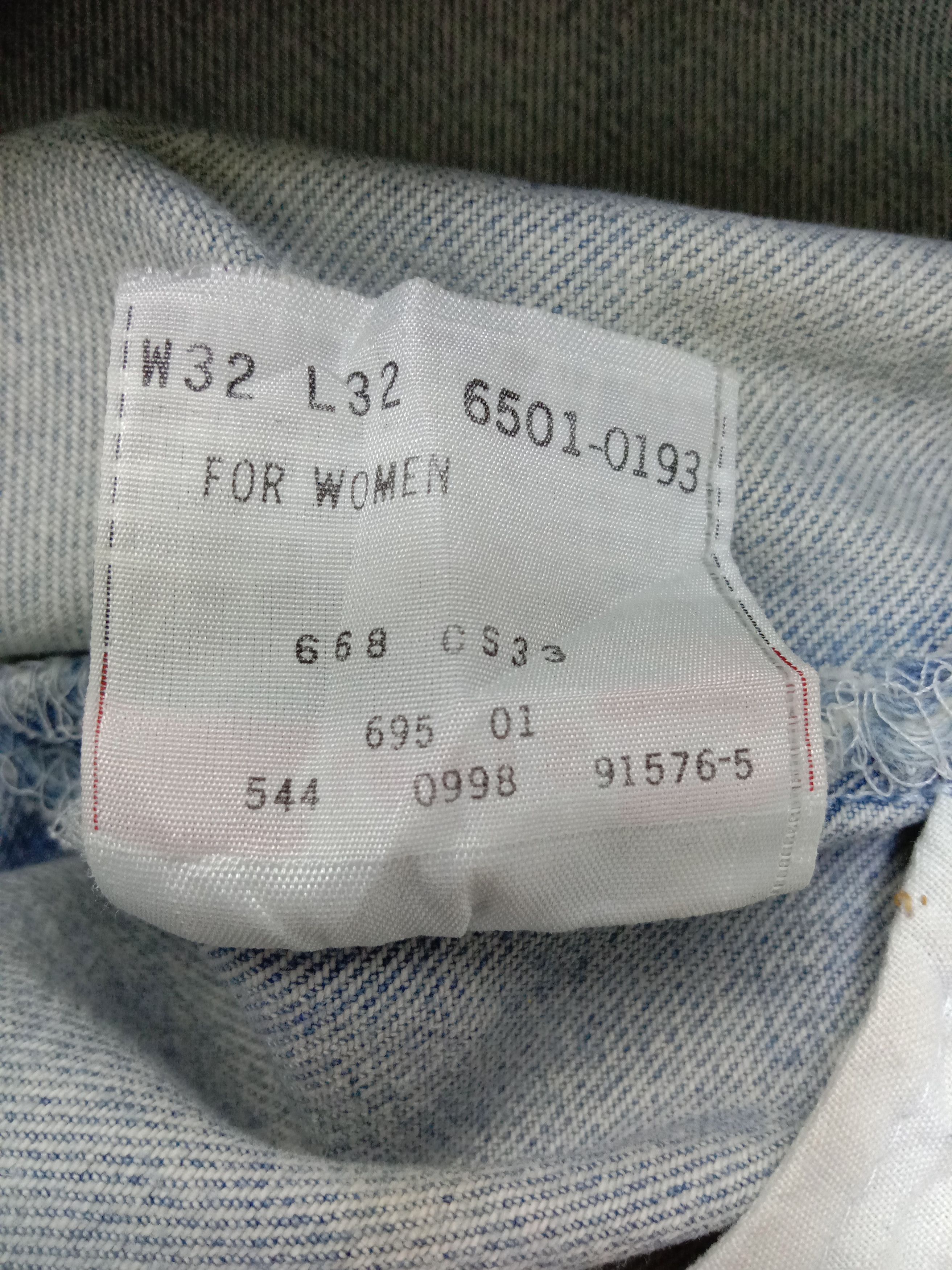Levi's Vintage 90s Levi's 501 Jeans Light Wash Distressed Denim Size 31" - 12 Thumbnail