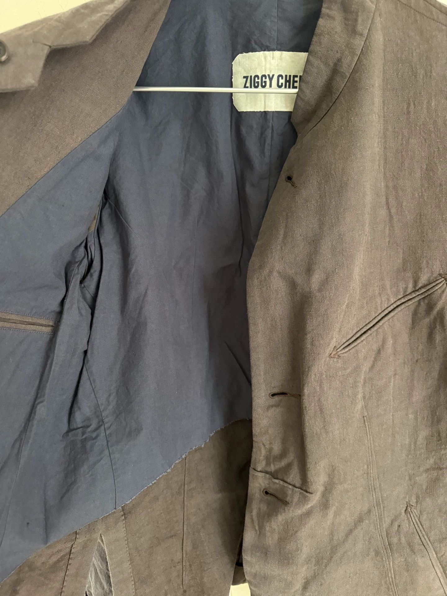 Ziggy Chen Ziggy Chen 16AW 3D Flax Wool-Cotton Jkt Size 50 P7 Size US M / EU 48-50 / 2 - 6 Thumbnail