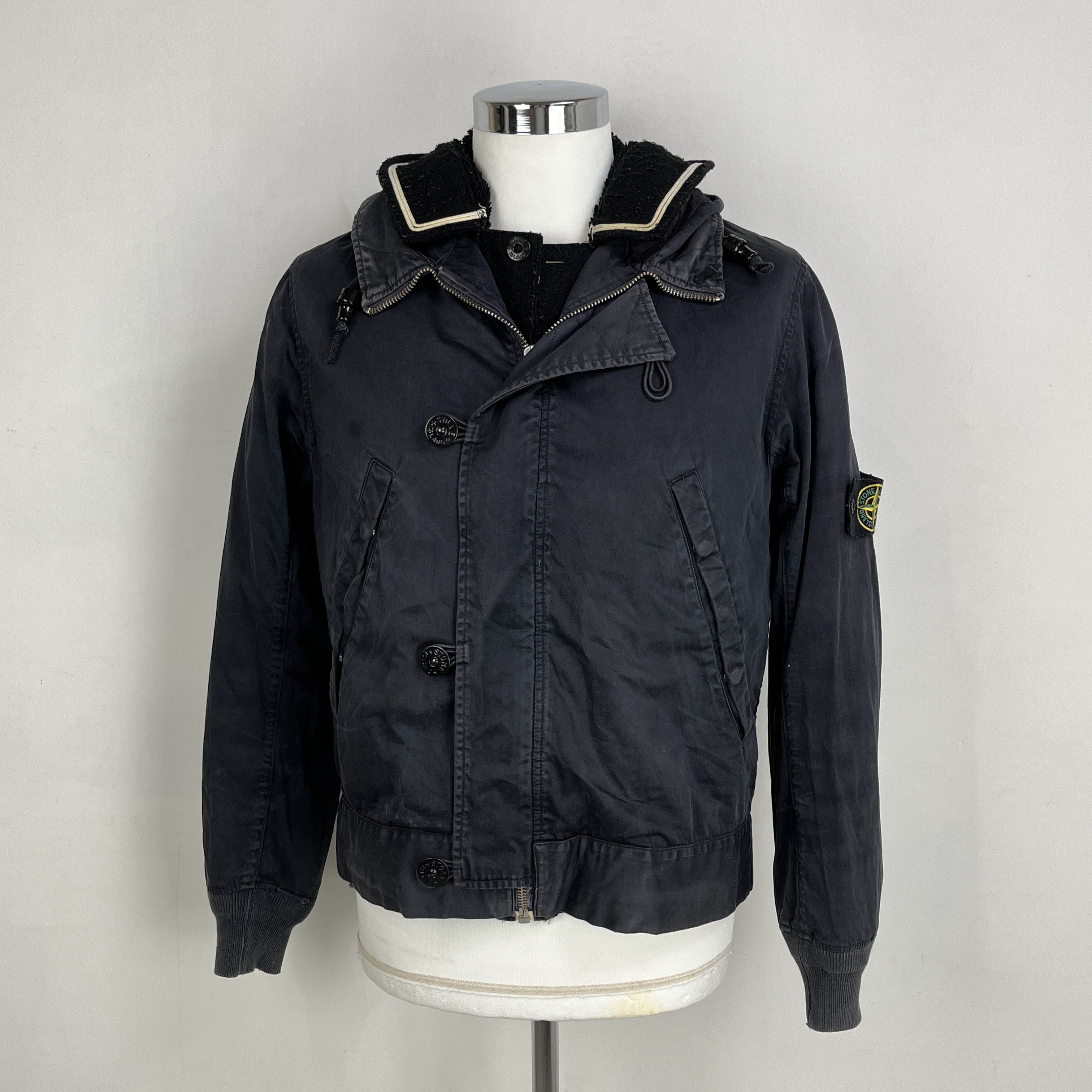 STONE  1993〜94 RASO GOMMATO M Stone Island 1993/94 multipocket beige Raso Gommato jacket