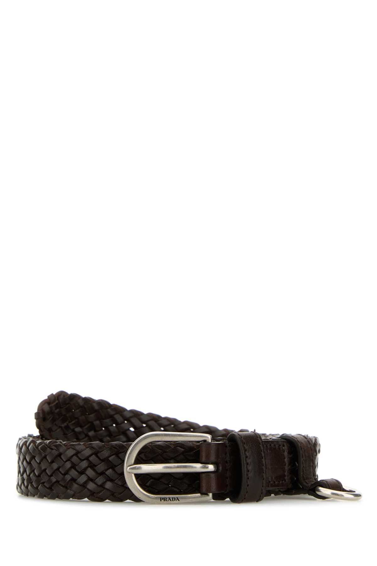 Prada Brown Leather Belt Size ONE SIZE - 1 Thumbnail