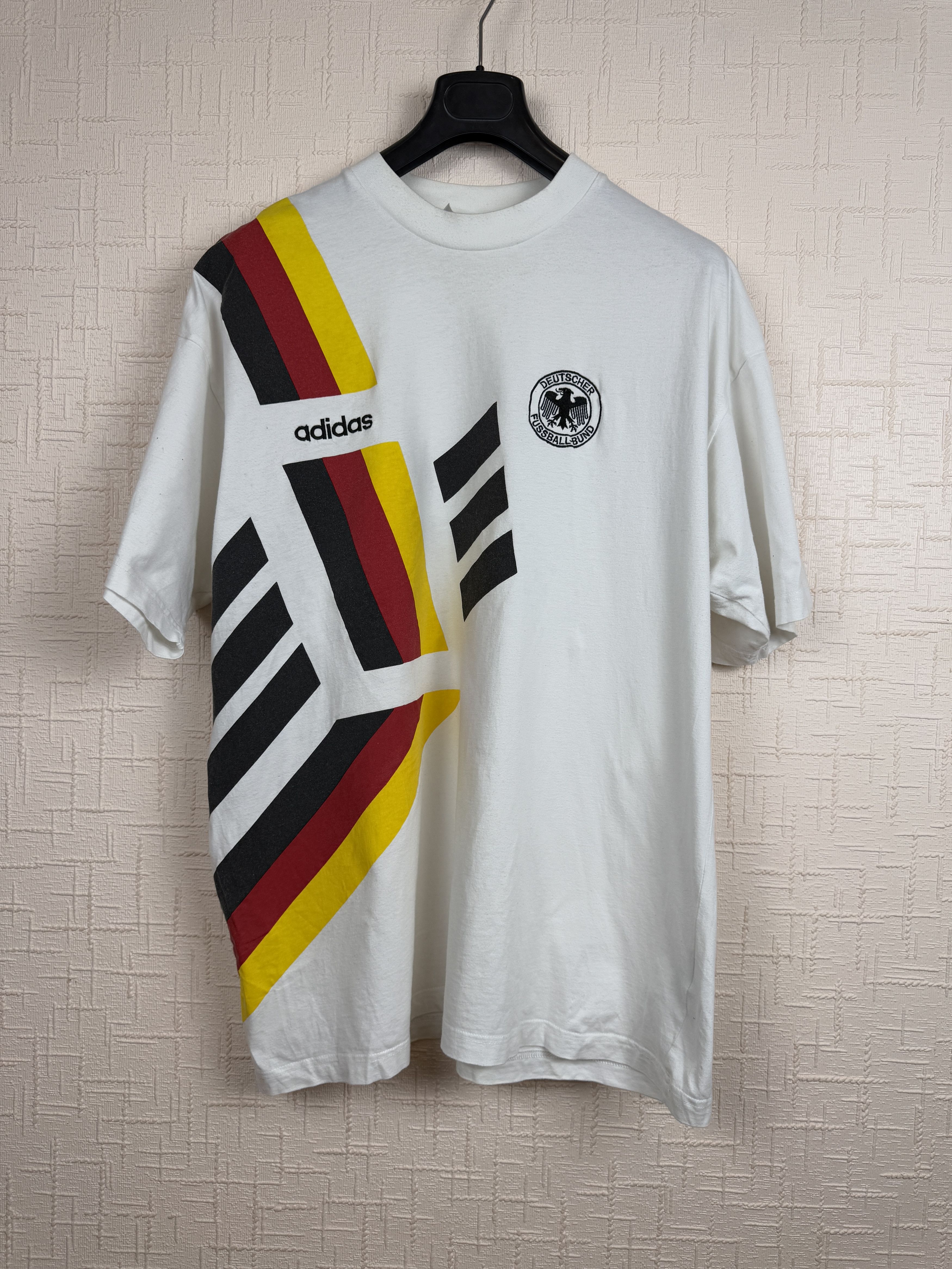 Adidas × Vintage Germany 1992/94 Adidas Training Football Shirt Blockcore Size US XL / EU 56 / 4 - 1 Thumbnail