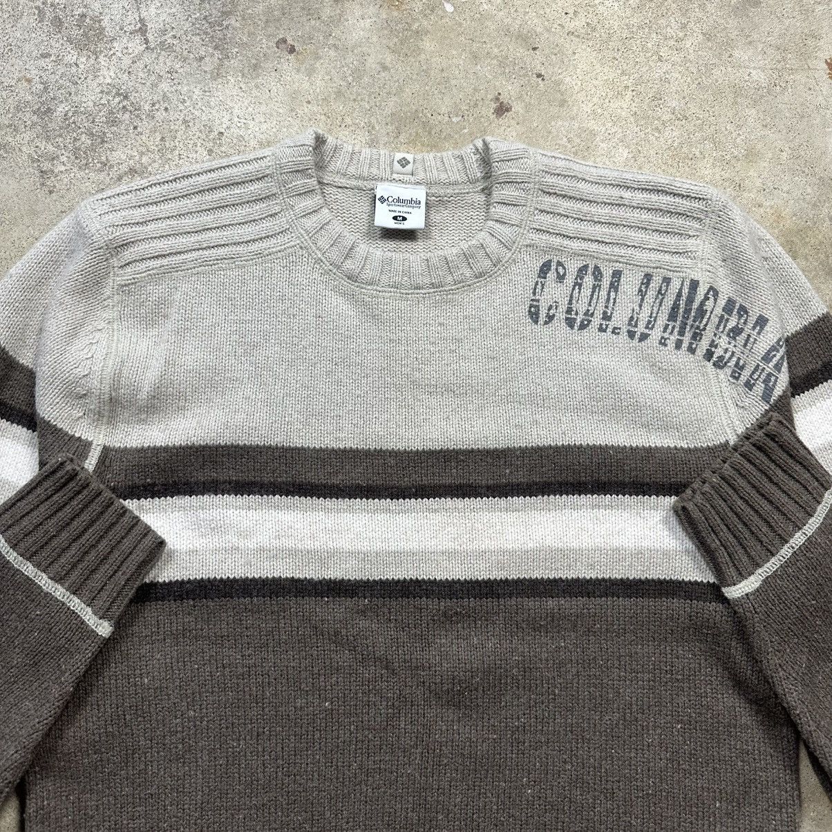 Columbia Y2K Columbia Sportswear Outdoor Striped Earth Tone Sweater Size US M / EU 48-50 / 2 - 2 Thumbnail