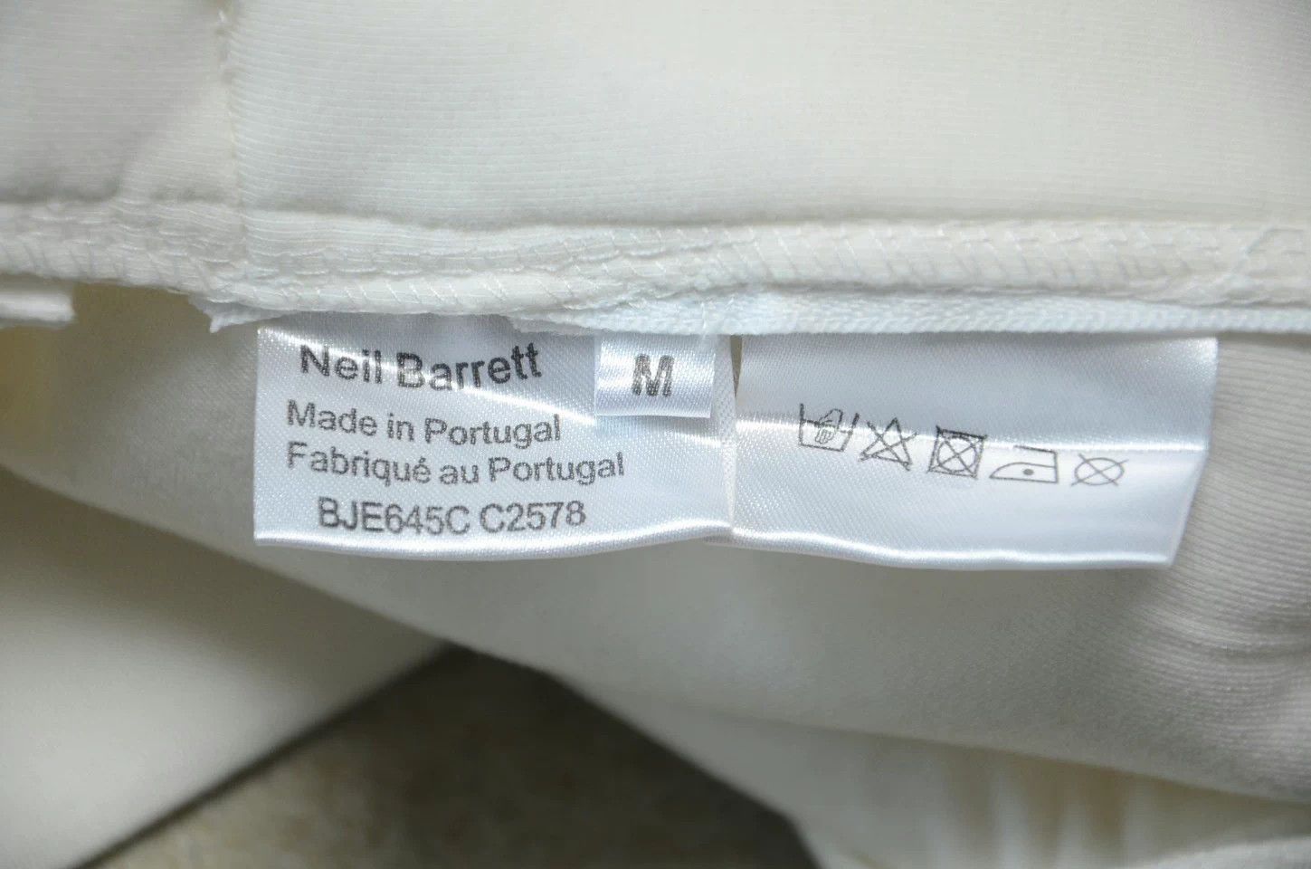 Neil Barrett Neil Barrett White Double-Zip Space Zeus Sweatshirt Size US M / EU 48-50 / 2 - 8 Thumbnail