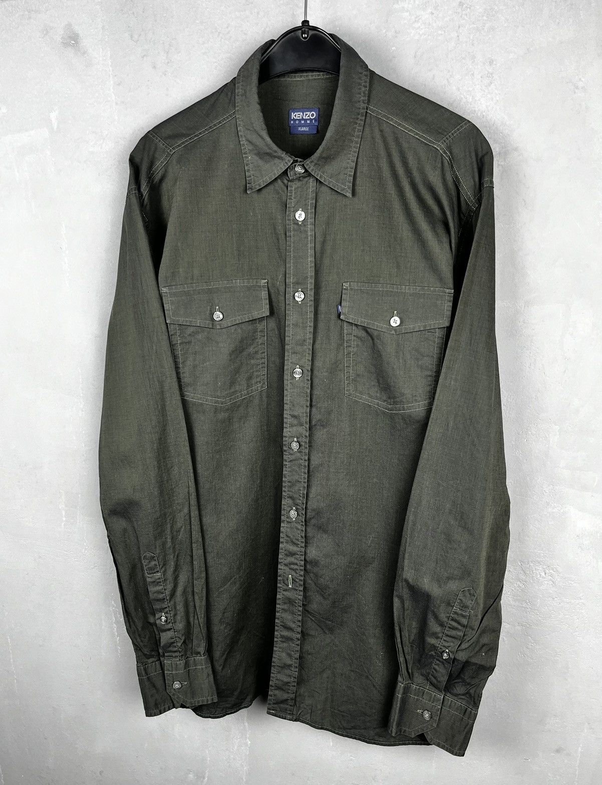Kenzo × Vintage Vintage Kenzo Homme Shirt Size US XL / EU 56 / 4 - 1 Thumbnail