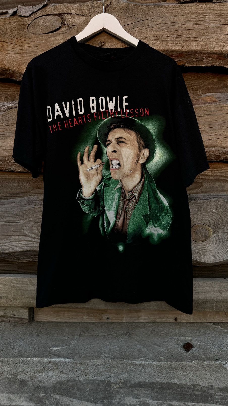 Band Tees × Vintage 1995 Vintage David Bowie The Hearts Felthy Lesson T-Shirt Size US XL / EU 56 / 4 - 1 Thumbnail