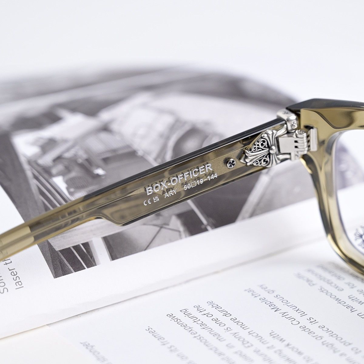 Other CHROME HEARTS BOX OFFICER ARMY GLASSES Size ONE SIZE - 6 Thumbnail