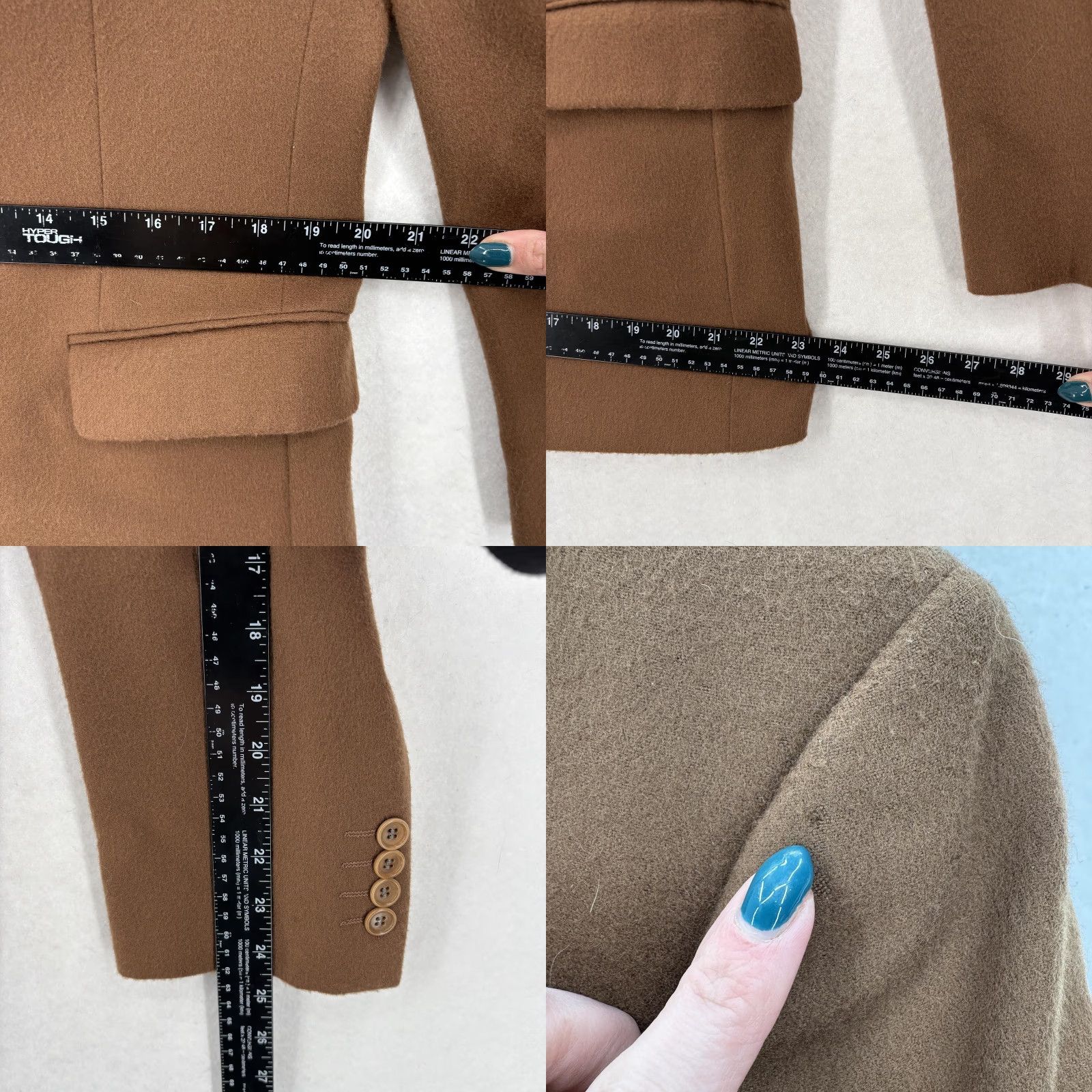Vintage VINTAGE Flying Cross Sport Coat Jacket Mens 40R Brown Wool Cashmere 3 Button Notch Lapel Single-Breasted Italy Size US XXS / EU 40 - 9 Thumbnail
