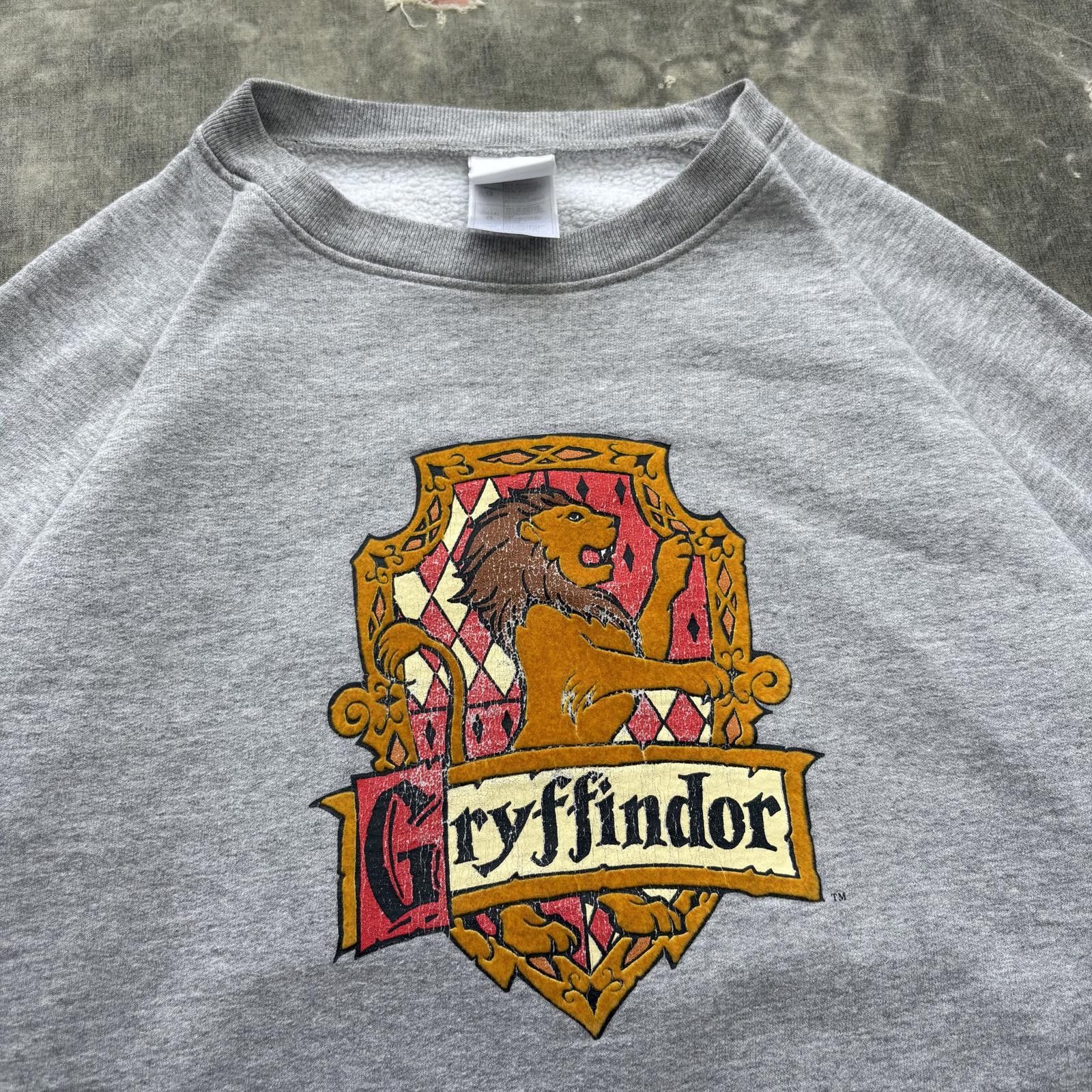 Vintage Vintage Y2K Gryffindor Harry Potter Movie Flock Sweatshirt Size US L / EU 52-54 / 3 - 2 Thumbnail