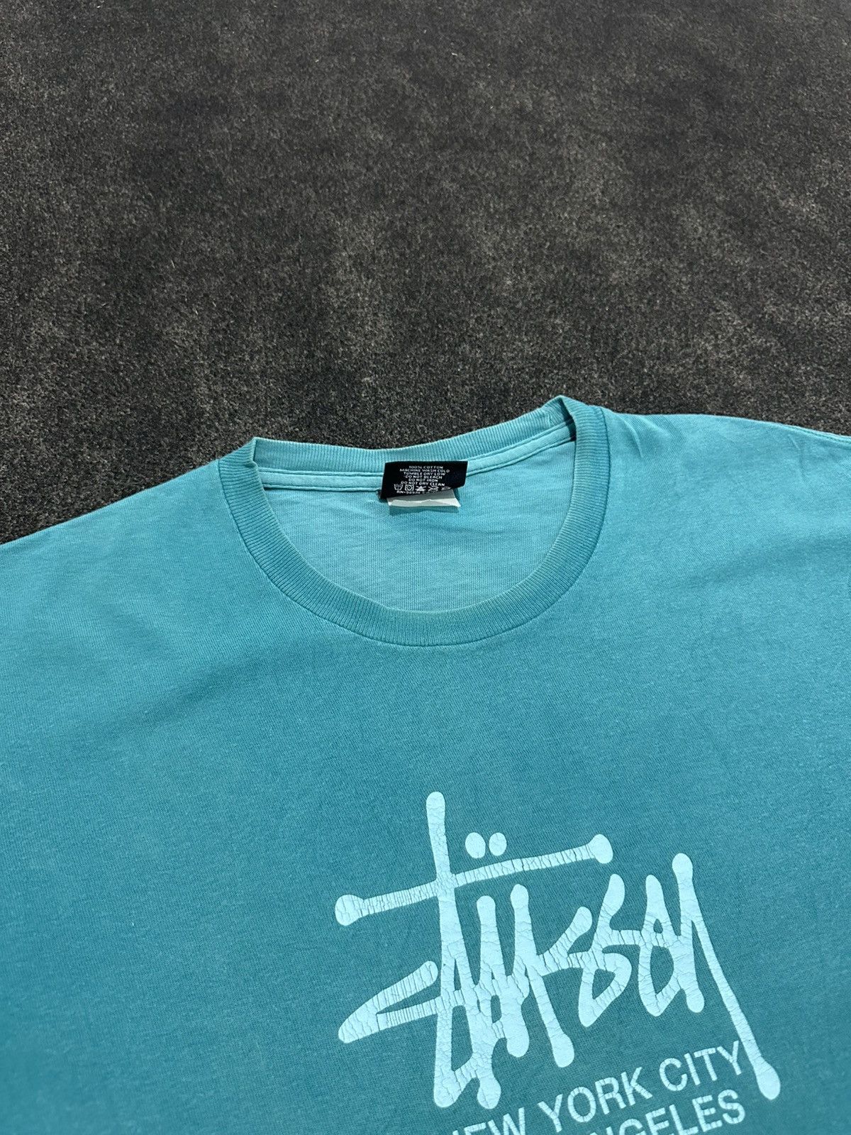 Stussy Stussy logo print ocean tshirt Size US M / EU 48-50 / 2 - 5 Thumbnail