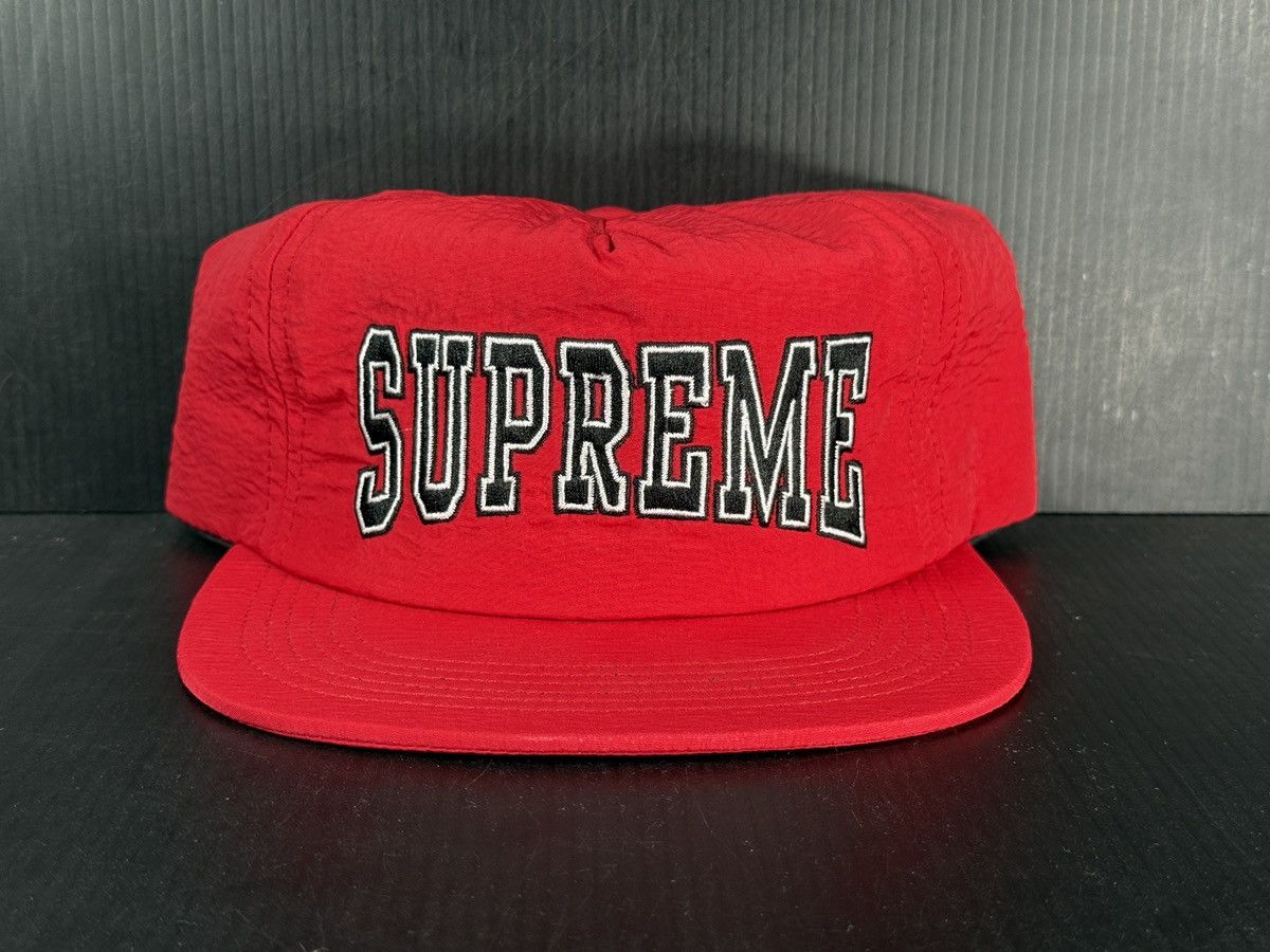 Supreme Hat Nylon Supreme Washed Nylon Camp Cap Olive FW17 US