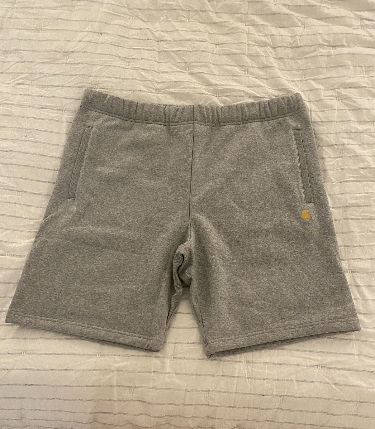 Carhartt Wip Carhartt WIP Chase Sweat Short Heather Grey NWT Size US 40 / EU 56 - 3 Thumbnail