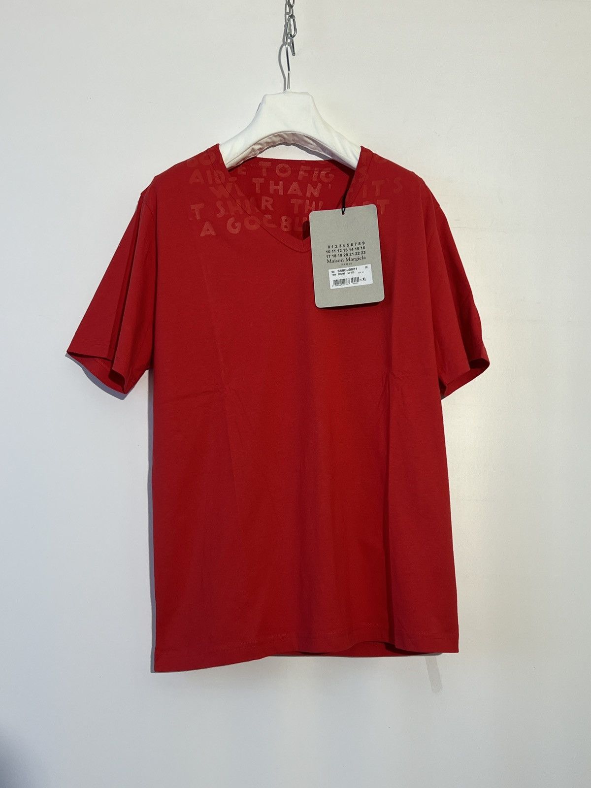 Maison Margiela Red Martin Maison Margiela t-shirt (new with tags) Size US XL / EU 56 / 4 - 1 Thumbnail
