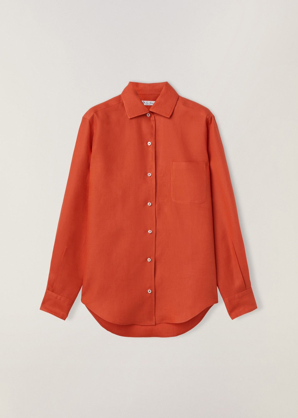 Loro Piana o1srvl11e1224 Andre Solaire Shirt in Orange Size XS / US 0-2 / IT 36-38 - 1 Thumbnail
