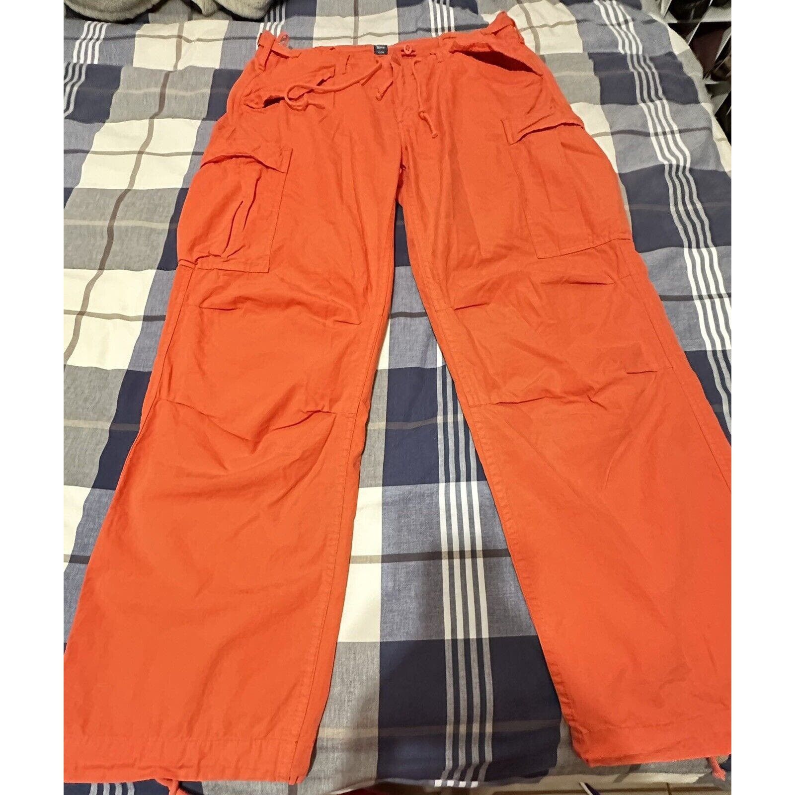 image of Polo Ralph Laurent (36X32) Vintage Orange Parachute Pants, Men's