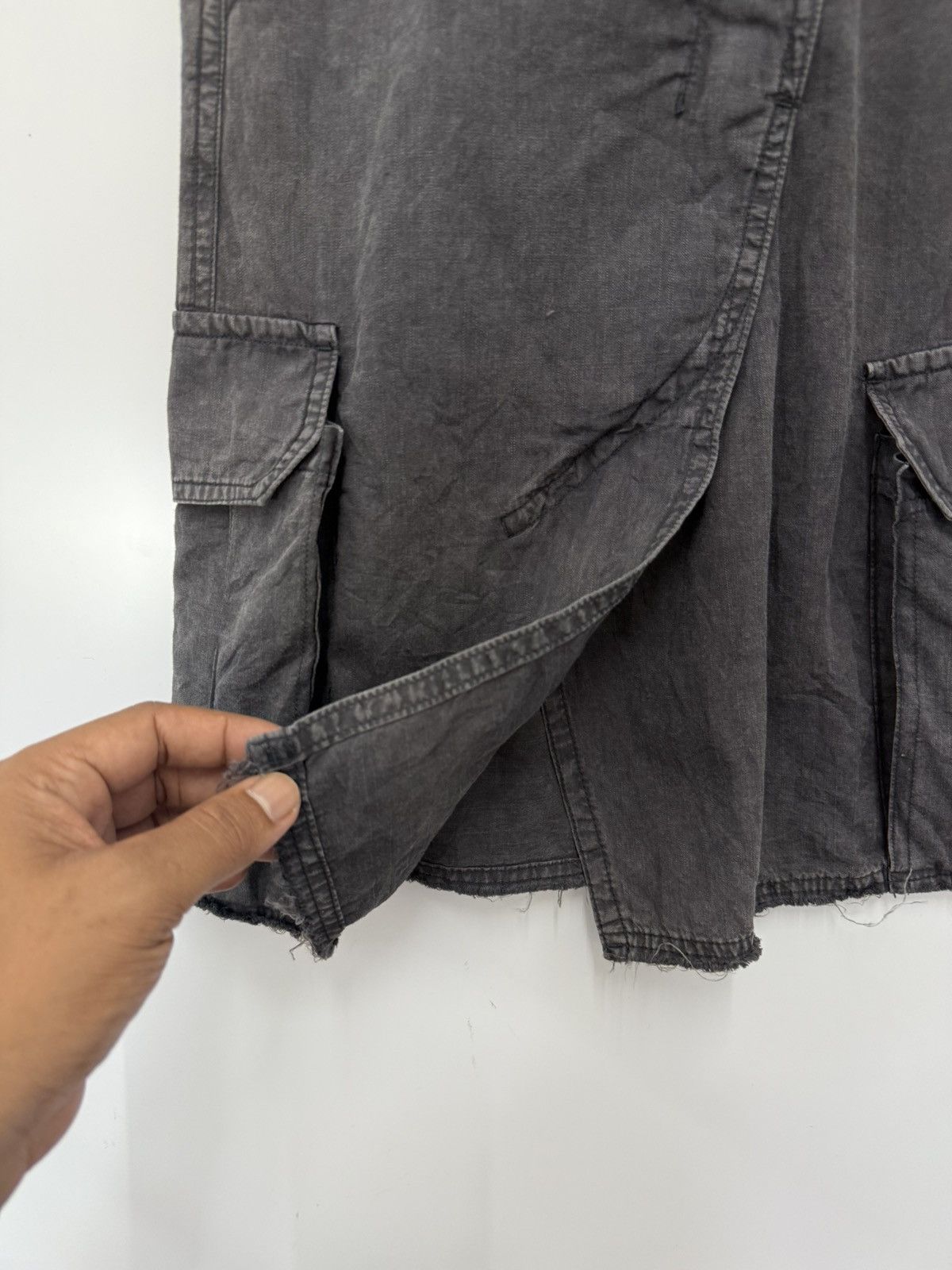 Zucca 🔥 ZUCCA Distressed Cargo Gothic mini Skirt - M Size 31" - 3 Thumbnail