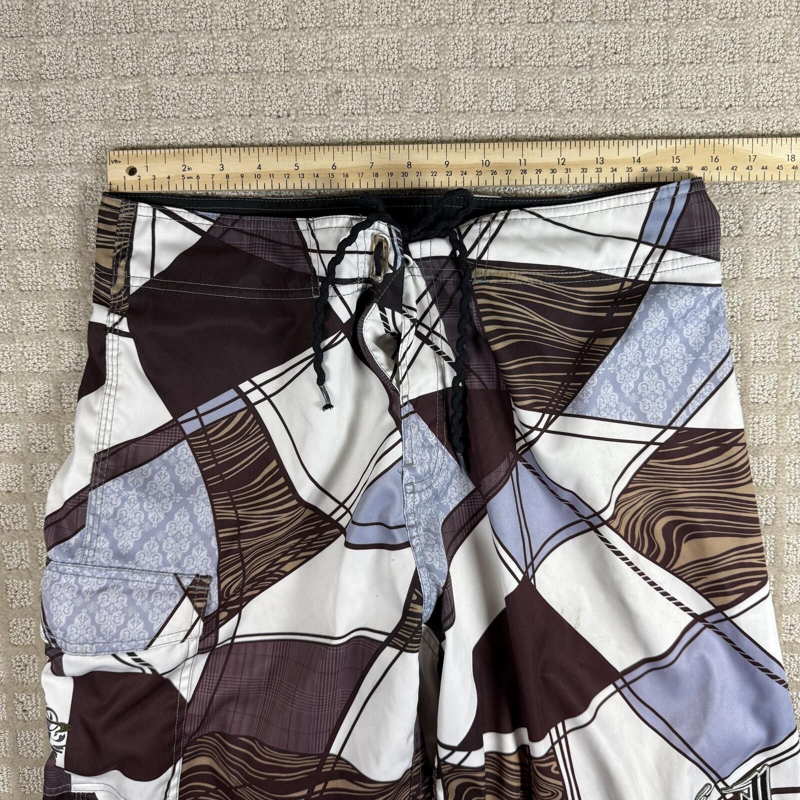 O'Neill Y2K O’Neill Plaid Graphic Board Shorts Size US 34 / EU 50 - 2 Thumbnail