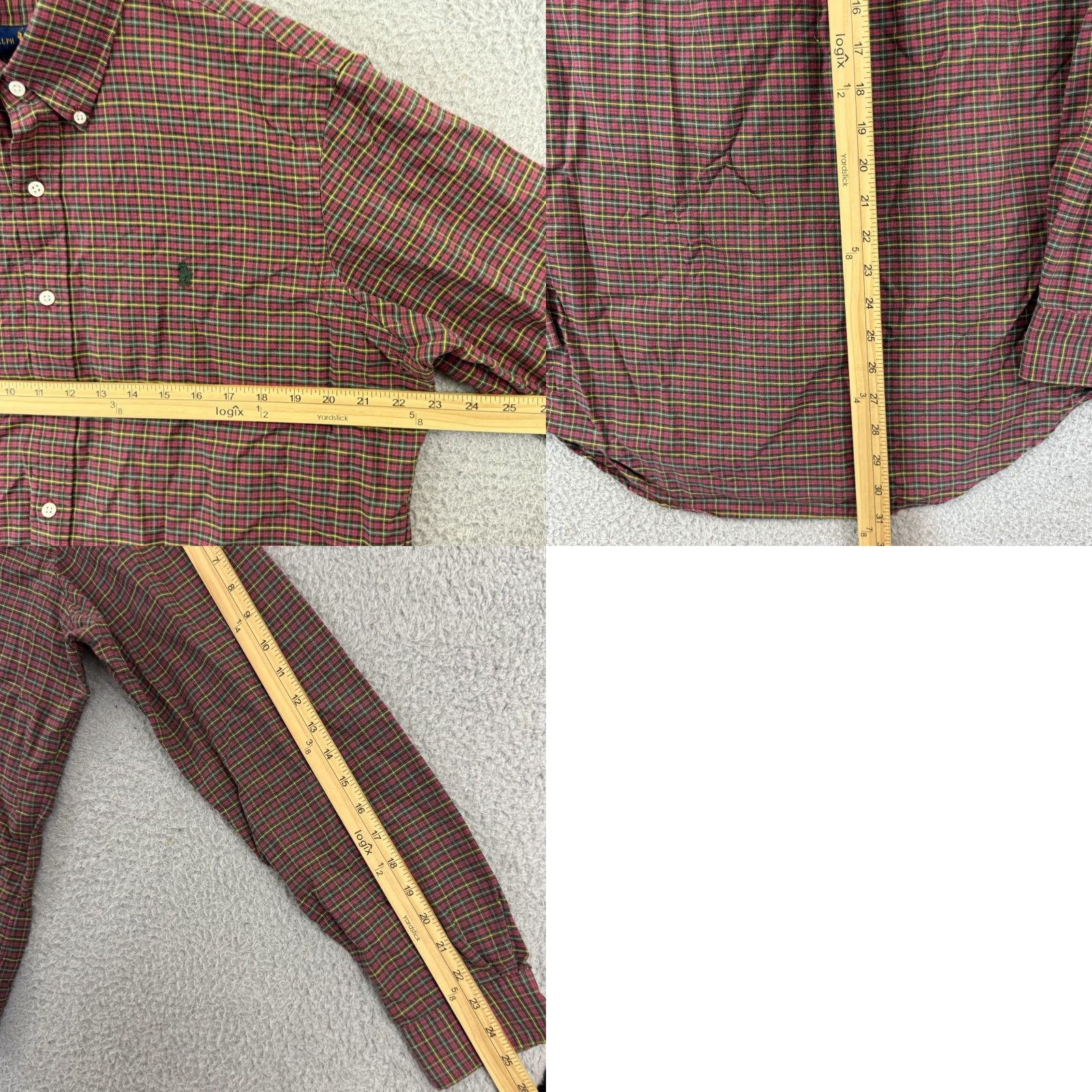 Polo Ralph Lauren Polo Ralph Lauren Shirt Mens Large Red Check Pony Long Sleeve Button Up Preppy Size US L / EU 52-54 / 3 - 8 Thumbnail