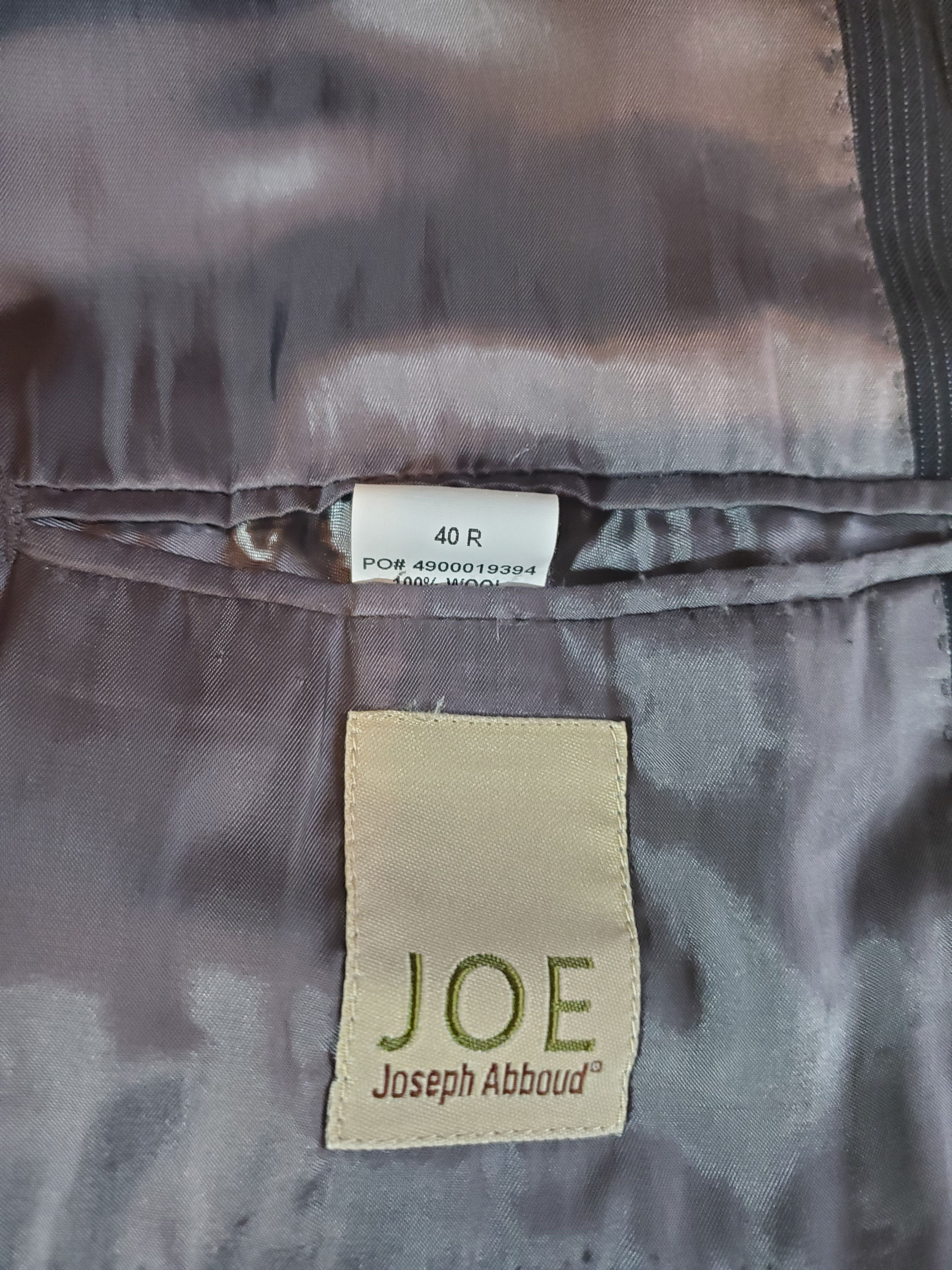 Joseph Abboud Joseph Abboud 3-Piece Suit - Black Pinstripe - (40R, 32x30) Size 40R - 9 Thumbnail