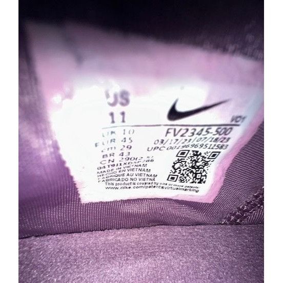 Nike Nike LeBron 21 (XXI) 'Freshwater' Nubuck Purple Gold FV2345- Size US 11 / EU 44 - 4 Thumbnail