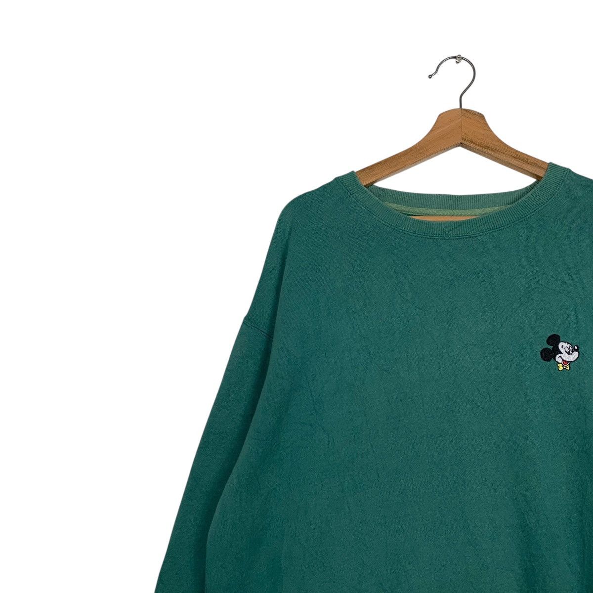 Disney Disney Mickey Mouse Green Crewneck Sweatshirt Size US M / EU 48-50 / 2 - 6 Thumbnail