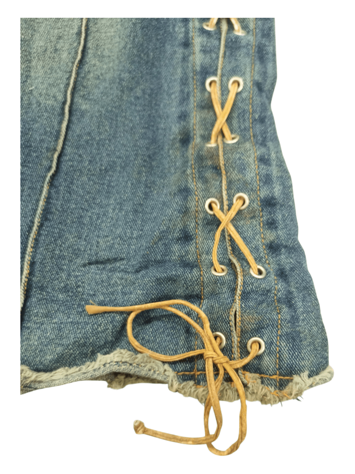 Jouex Aux Echecs Lace Up Mud Mad Flared Jeans