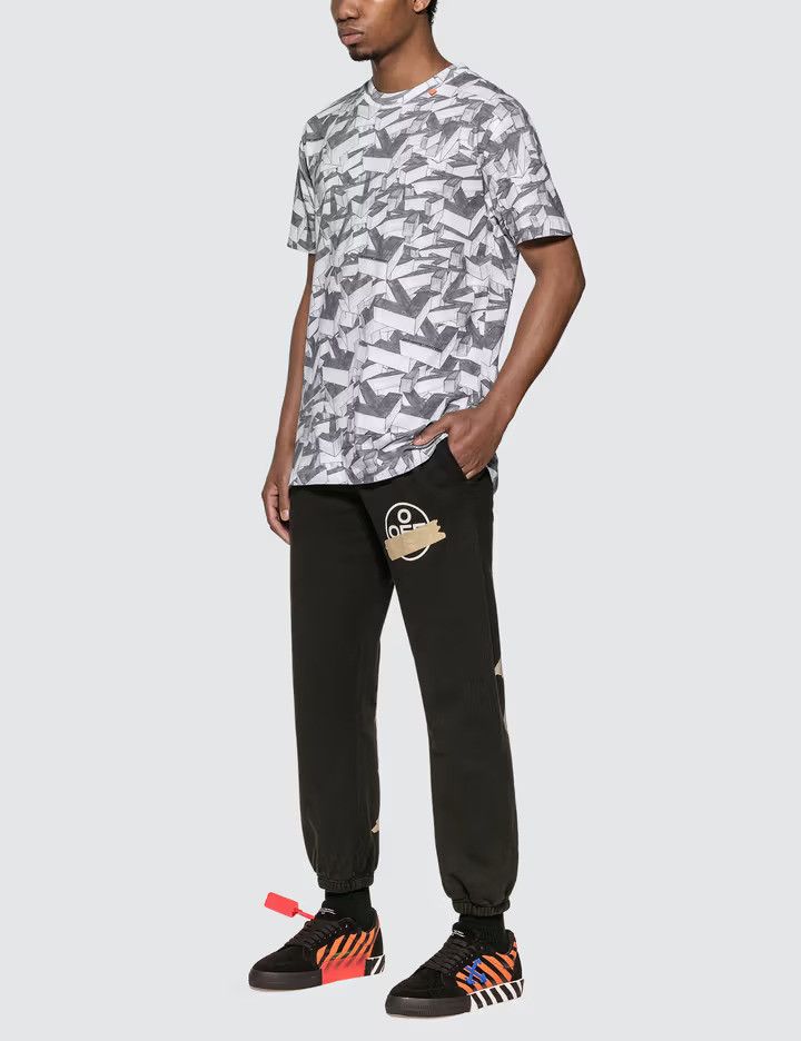 Black Tape Diagonals Logo Sweatpants