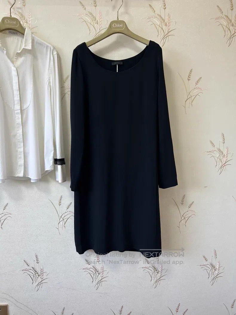 The Row The Row Black Minimalist Straight-Leg Dress Size M / US 6-8 / IT 42-44 - 2 Thumbnail