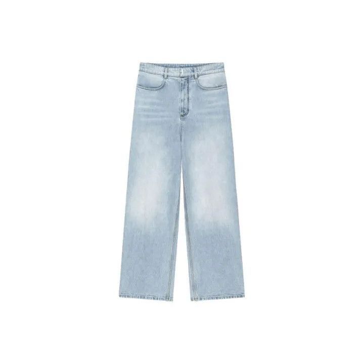 Givenchy Givenchy Givenchy SS23 Light Wash Wide Leg Jeans -2507 Size US 33 - 1 Thumbnail