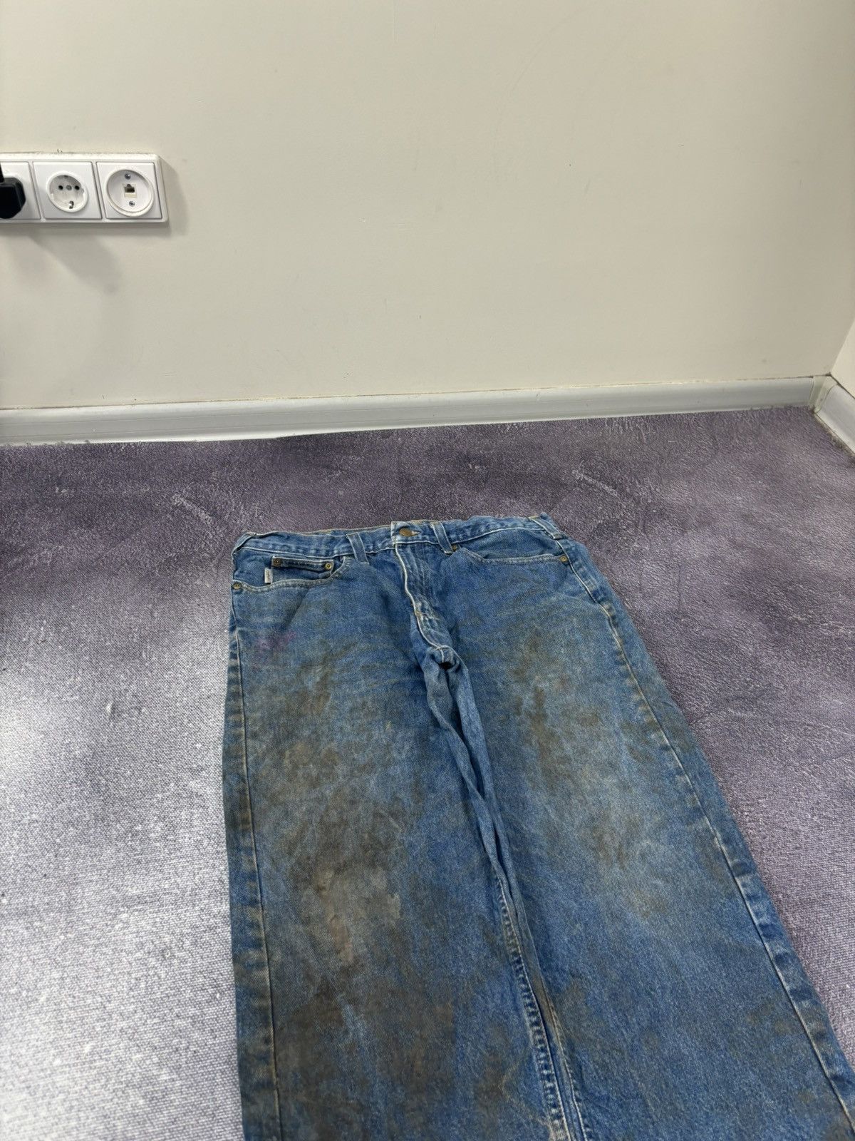 Carhartt Vintage Carhartt Y2K Relaxed Fit Distressed Work Denim Jeans Size US 34 / EU 50 - 10 Thumbnail