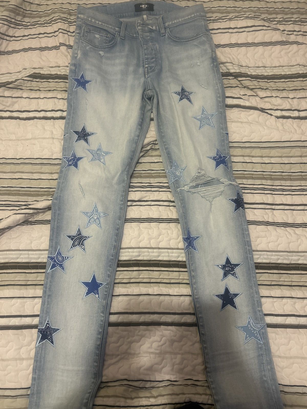 Amiri Star Bandana Jeans Size 33