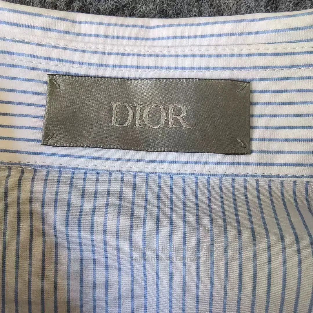 Dior Dior Blue White Stripe Logo Shirt. Size US S / EU 44-46 / 1 - 3 Thumbnail