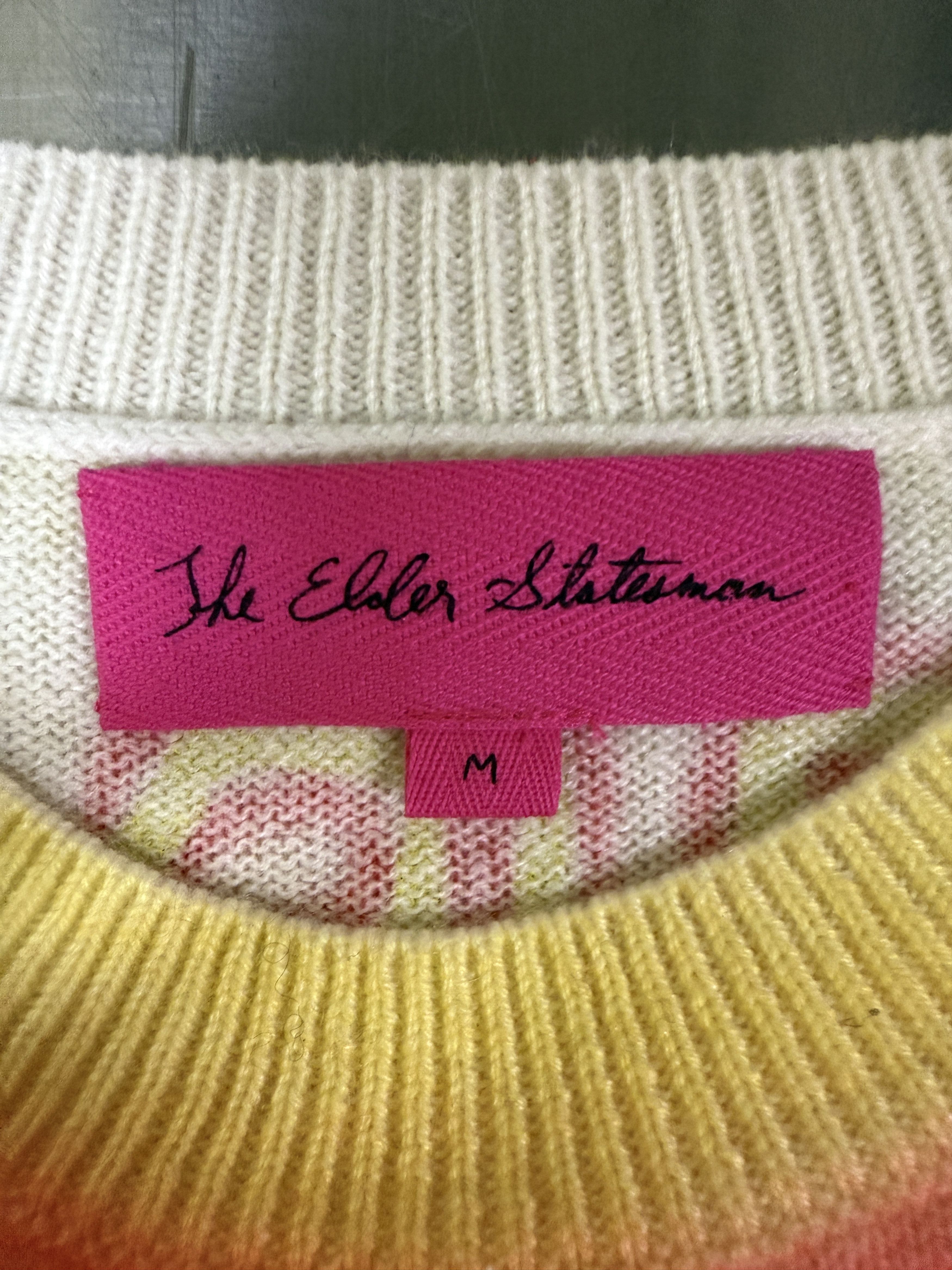 The Elder Statesman $2295 The Elder Statesman Graffiti Crewneck Sweater Size US M / EU 48-50 / 2 - 8 Thumbnail