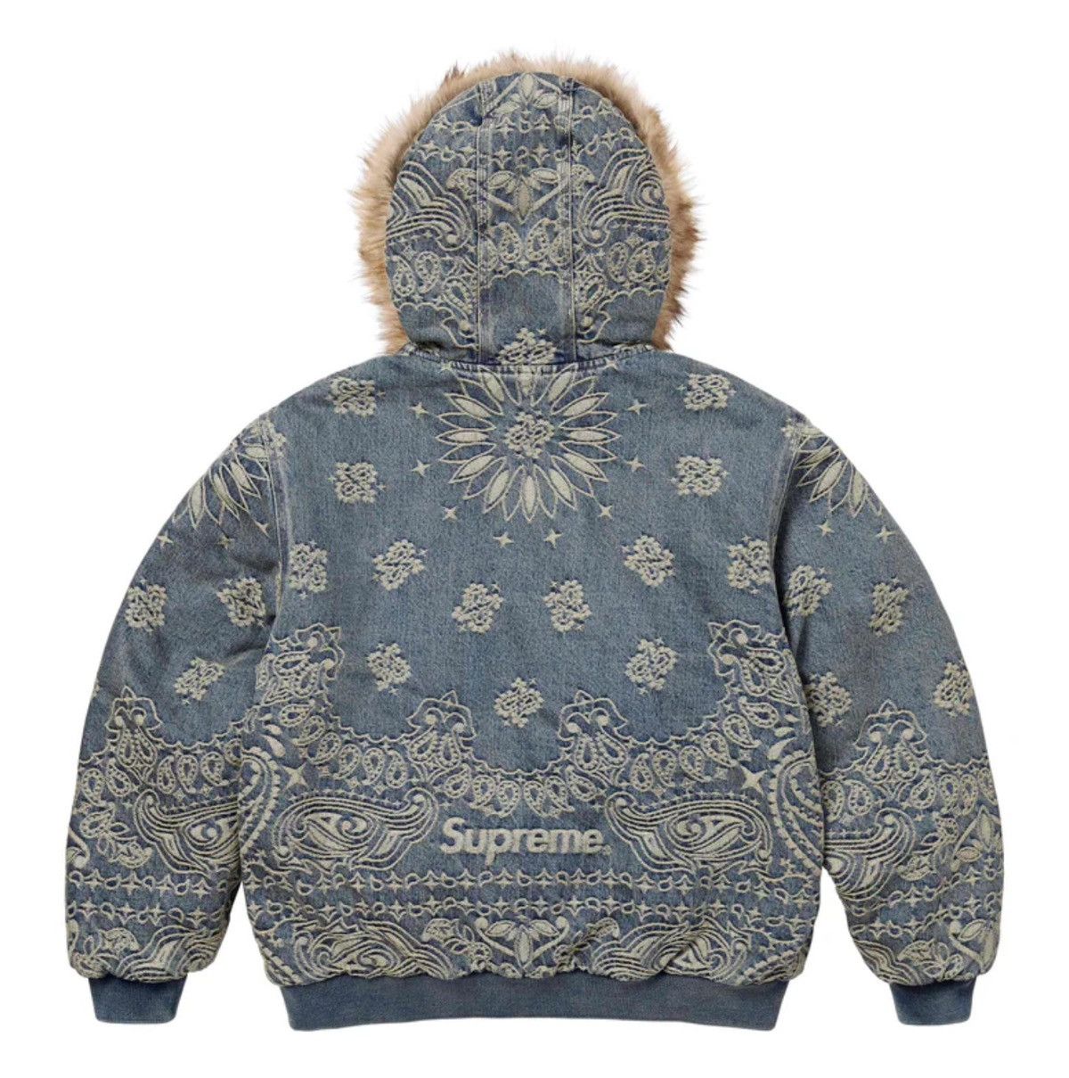 Supreme Supreme Bandana Denim Hooded Work Jacket Playboi Carti  