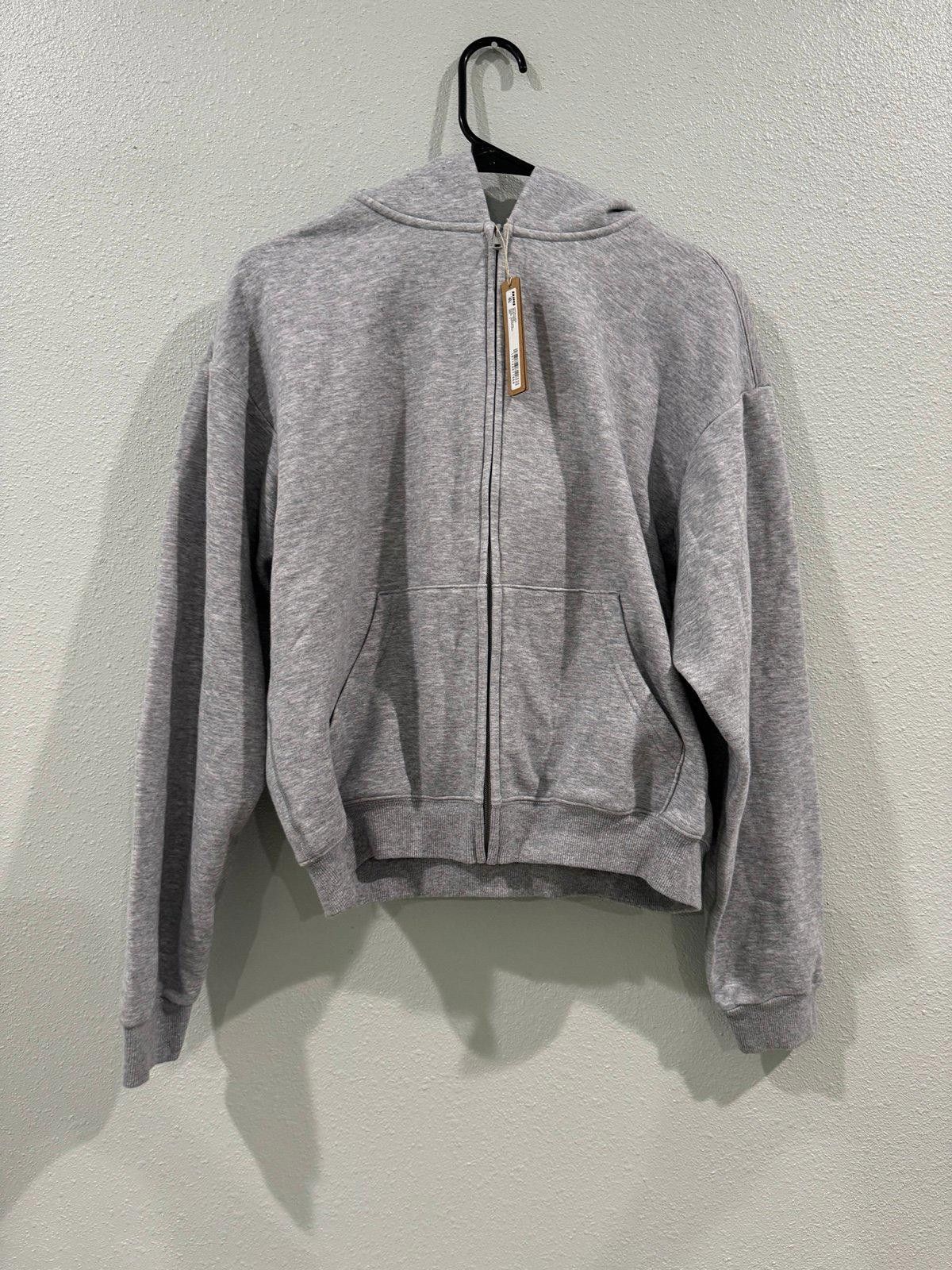 Kim Kardashian Skims Cotton Fleece Zip Up Size L / US 10 / IT 46 - 2 Thumbnail