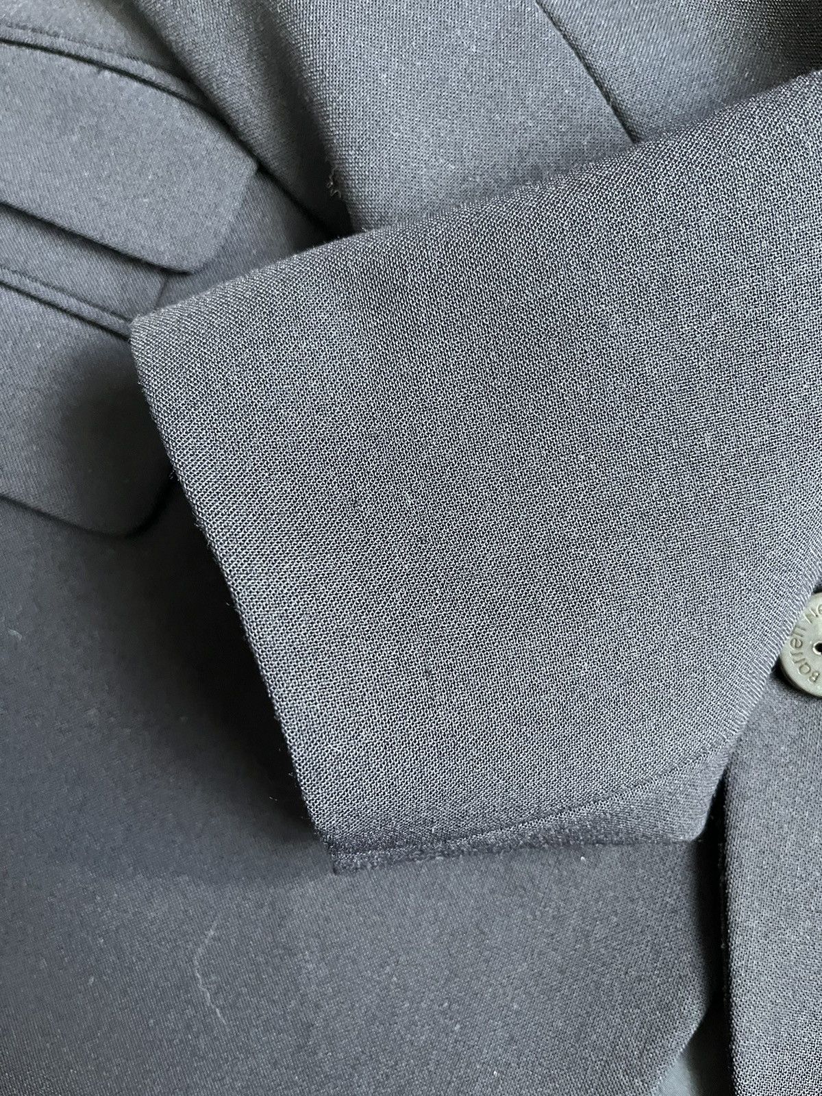 Designer × Japanese Brand × Neil Barrett Neil Barrett Men Woven Dark Navy Slim Fit Suit Blazer Size 50S - 9 Thumbnail