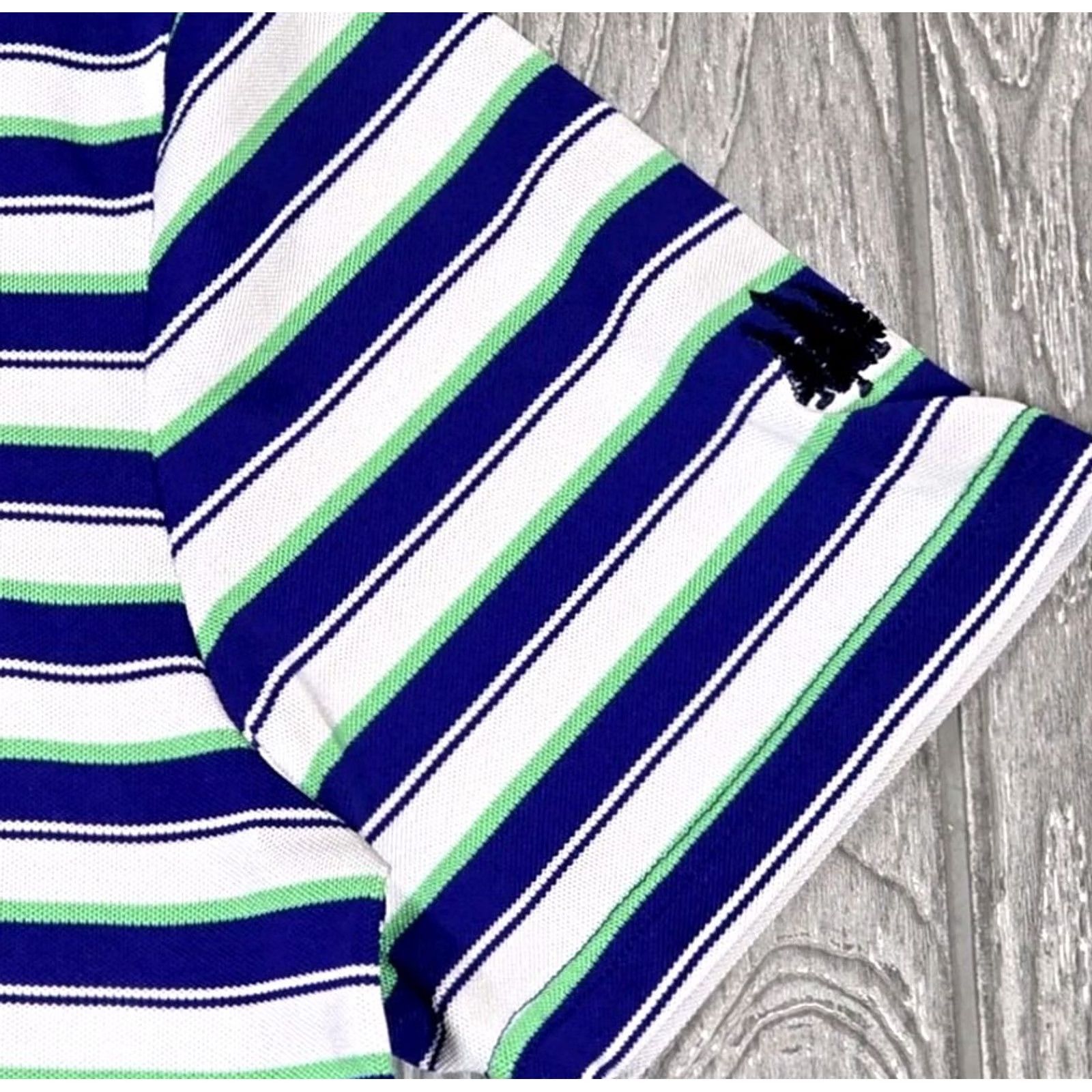 RLX Ralph Lauren RLX Polo Golf Shirt Men M Blue Green Short Sleeve Pique Polo Shirt Multicolor Victory Striped Logo 3 Tree 90s Theme Golf RLX Ralph Lauren Size US M / EU 48-50 / 2 - 4 Thumbnail