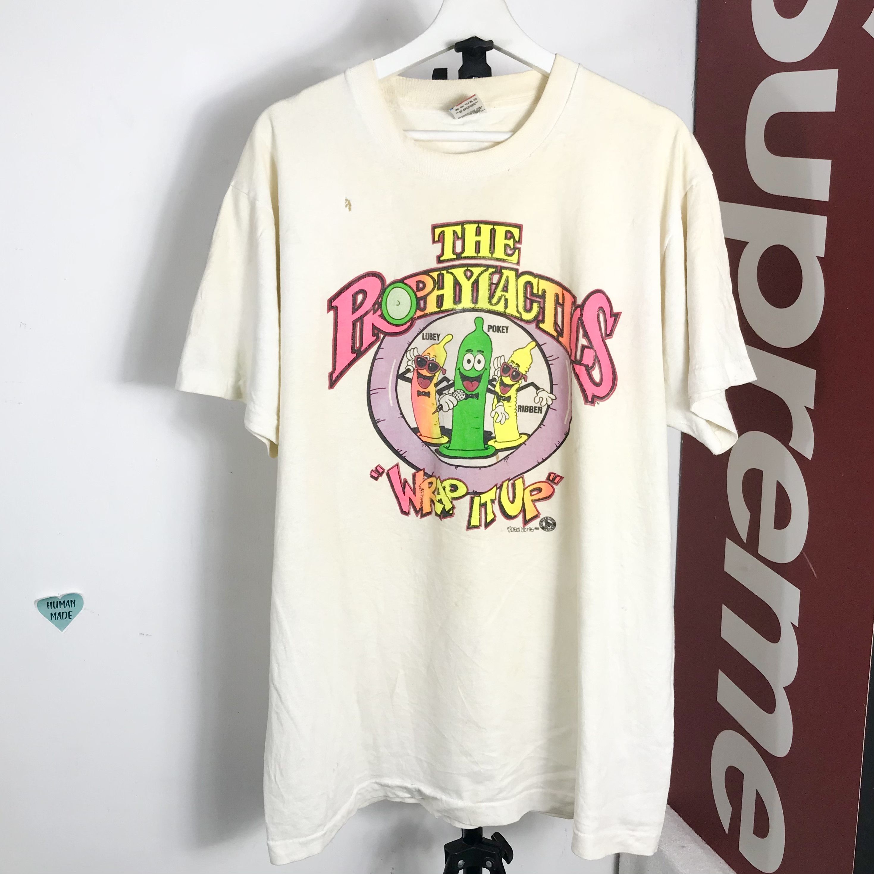 Vintage Vintage 1988 Capt Condom “Wrap That Rascal” Tee Single Size US XL / EU 56 / 4 - 1 Thumbnail