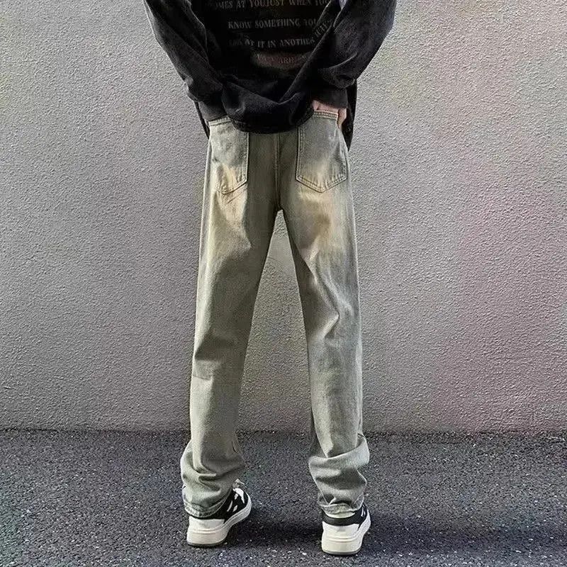 Japanese Brand Retro straight leg loose fitting jeans Size US 32 / EU 48 - 2 Thumbnail