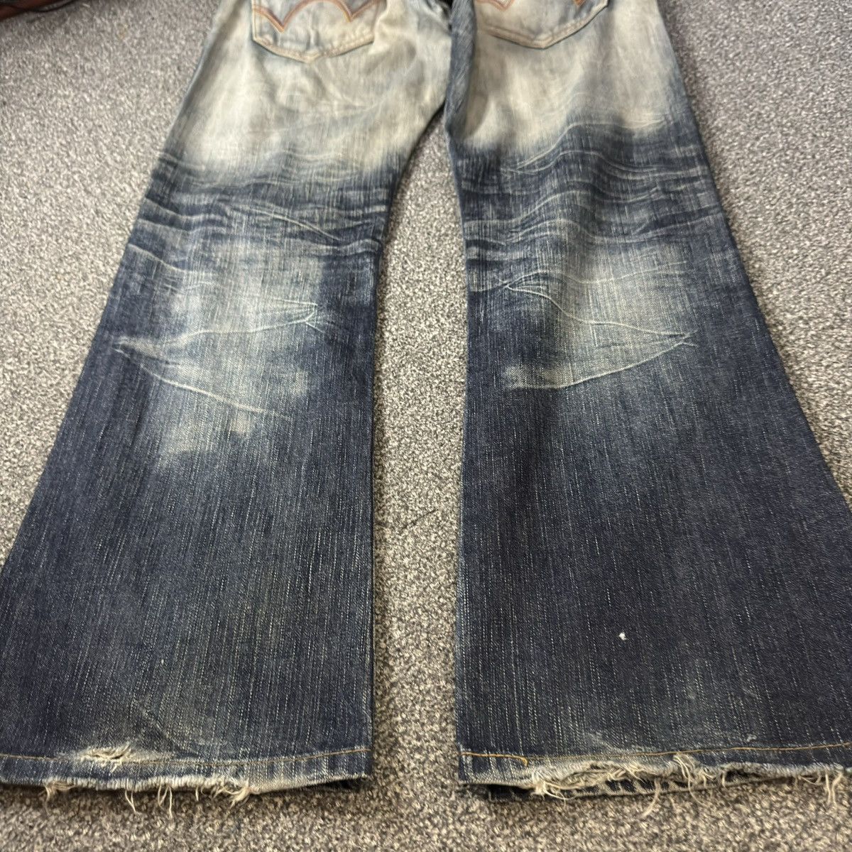 Kapital Vintage Flared Thrashed Edwin Clawmark Jeans Denim Size US 32 / EU 48 - 14 Thumbnail
