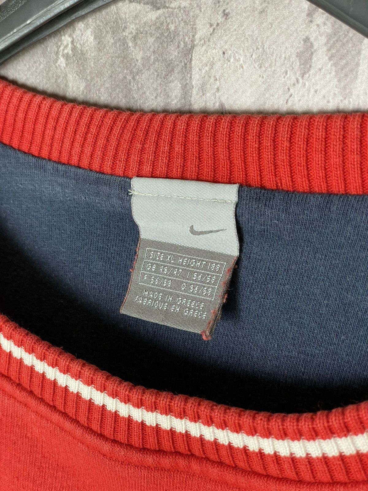 Nike × Vintage 90s Nike Spellout Vintage Y2K Oversized Retro Sweatshirt Size US XL / EU 56 / 4 - 10 Thumbnail