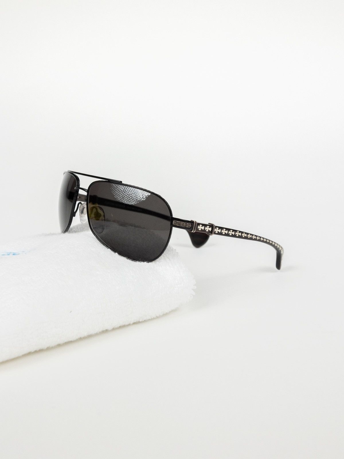 image of Chrome Hearts The Beast 1 Sunglasses in Black, Men's