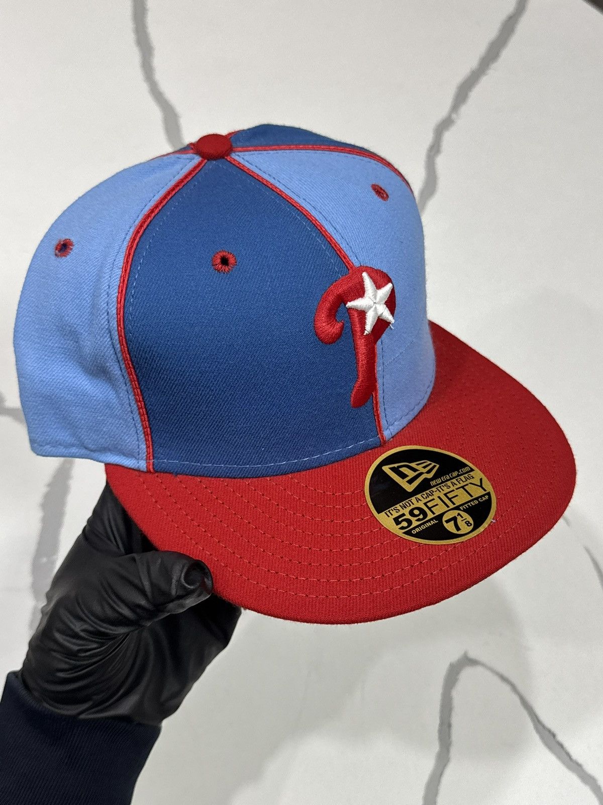 New Era Vintage Philadelphia Phillies pin wheel Fitted Baseball Cap Size ONE SIZE - 4 Thumbnail