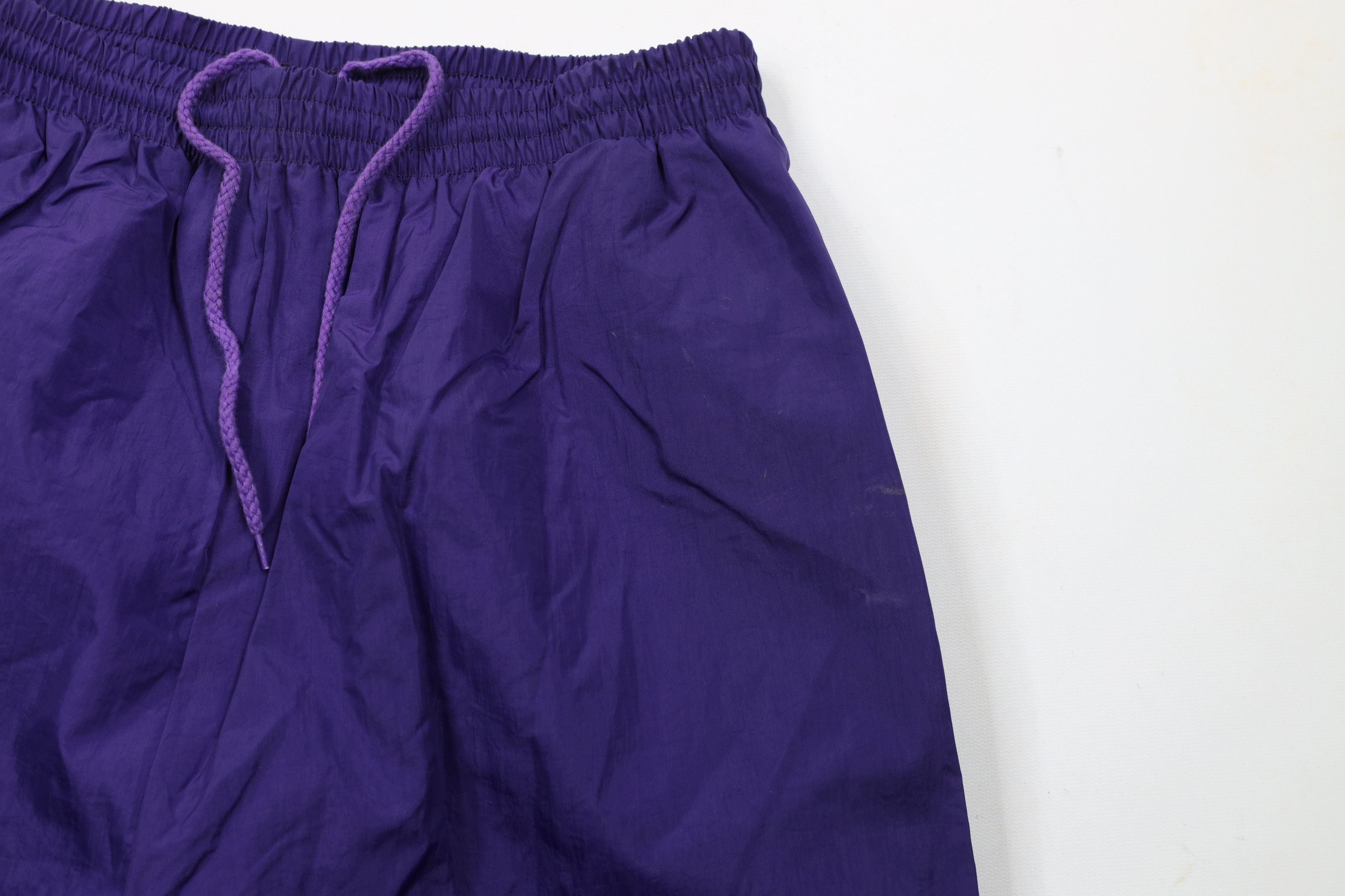 Vintage Vintage 90s Streetwear Blank Lined Windbreaker Joggers Pants Size US 36 / EU 52 - 8 Thumbnail